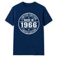 60th Birthday Unisex Tshirt Made in 1966 Limited Edition Vintage