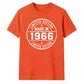 60th Birthday Unisex Tshirt Made in 1966 Limited Edition Vintage
