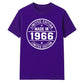 60th Birthday Unisex Tshirt Made in 1966 Limited Edition Vintage