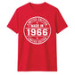 60th Birthday Unisex Tshirt Made in 1966 Limited Edition Vintage
