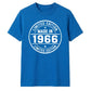 60th Birthday Unisex Tshirt Made in 1966 Limited Edition Vintage