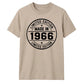 60th Birthday Unisex Tshirt Made in 1966 Limited Edition Vintage