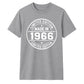 60th Birthday Unisex Tshirt Made in 1966 Limited Edition Vintage
