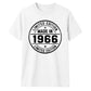 60th Birthday Unisex Tshirt Made in 1966 Limited Edition Vintage