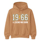 60th Birthday Gift Unisex Hoodie 1966 A Legend Was Born