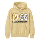 60th Birthday Gift Unisex Hoodie 1966 A Legend Was Born