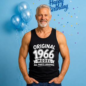 60th Birthday Present Tank Top Men Original 1966 Model All Parts Original