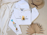 Mama Bear Hoodies. Personalised Mum Hoodie with Children Names on Sleeve. Mama Bear Jumpers, Hooded Sweaters for New Mum. Mother's Day Gifts