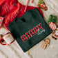 Mama Claus Daddy Claus Christmas Sweatshirt, Christmas Family Matching Sweater, Xmas Buffalo Plaid Printed Crewneck Tops, Christmas Eve Gift
