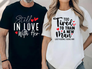 Funny Couple Bundle Valentine’s Day Printed T-Shirts-M2834