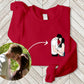 Portrait from Photo Matching Hoody for Couple, Custom Sketch Printed Wife Jumper, Line Art Portrait Photo Sweatshirt, 1st Anniversary Gifts