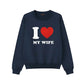 Custom I Love Text Printing Sweatshirt - PW1000