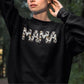 MAMA Sweatshirt, Buffalo Plaid Cow Print Word Mama Design Crewneck Jumper, Comfort Colors Women Sweatshirt, Mothers Day Gift,