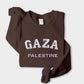 Gaza Palestine Sweater, Embroidered Gaza Palestine Sweatshirt, Support For Palestine, Freedom Gaza Protest Shirt, Adult Size Crewneck Jumper