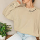 Personalised Mama Sweatshirt, Custom Kids Name On Sleeves Printed Jumper, Xmas Sweaters for Mum, Christmas Mom Birthday Gifts, Xmas Presents