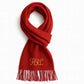 Personalised Embroidered Name Initial Scarf – Custom Woven Oversized Scarf, Perfect Christmas Gift