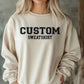 Personalised Sweatshirt, Custom Name or Text Crewneck, Your Own Text Monogram Jumper, Matching Couple Sweater, Mom Sweater, Mothers Day Gift