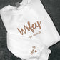 Wifey Sweatshirt, Bride Embroidered Sweater, Personalised Mrs Jumper, Custom Date Bride And Groom Wedding Gift Bachelorette Party Bride Hood