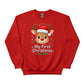 My First Christmas Reindeer Sweatshirt - PW218