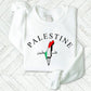 Palestine Sweatshirt, Free Palestine Flag Printed Sweater, Support Save Gaza Protest Save Palestine Clothing, Human Rights Freedom Jumper