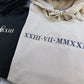 Personalise Embroider Initial Hoodie,1st Anniversary Roman Numeral Date Jumper, Customize Matching Embroidered Hoody, Unique Gift For Couple