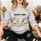 Retro Halloween Dogs Sweatshirt, Spooky Vibes Printed Sweater, Cure Halloween Ghost Dogs Jumper, Dog Lover Gifts, Gothic Dogs Halloween Tops