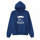 Mr Right Valentine’s Day Printed Hoodie - PW506
