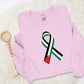 Freedom Palestine Sweatshirt, Palestine Flag Ribbon Sweater, Tribute To Palestine Muslims Jumper, Free Gaza Solidarity Protest Adult Shirts