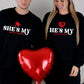 My Perfect Match Couple Valentine’s Day Printed Sweatshirts-M2840