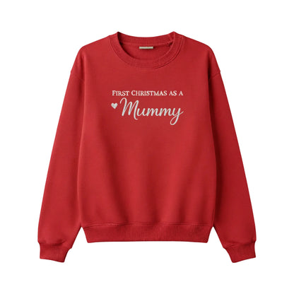 First Christmas As Embroidery Sweatshirt - EWB100