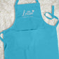 Personalised Cooking Chef Apron, Embroidered Custom Name Monogram Embroidered Apron With Pouch, Baking Aprons for Men Womens, Gift for Her