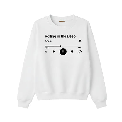 My Life’s Playlist Personalised Printed Sweatshirt - PW1001