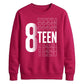 Funny 18th Birthday Unisex Sweatshirt Officially Adultish
