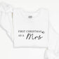 First Christmas Married Sweater, Our First Xmas Embroidered Mr and Mrs Jumper, Hen Do Wedding Party Mrs Outfit, Xmas Eve Gift Idea for Wifey