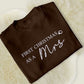 First Christmas Married Sweater, Our First Xmas Embroidered Mr and Mrs Jumper, Hen Do Wedding Party Mrs Outfit, Xmas Eve Gift Idea for Wifey