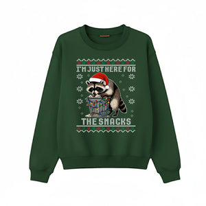 I'm just here for the Snacks Christmas Sweatshirt P9050