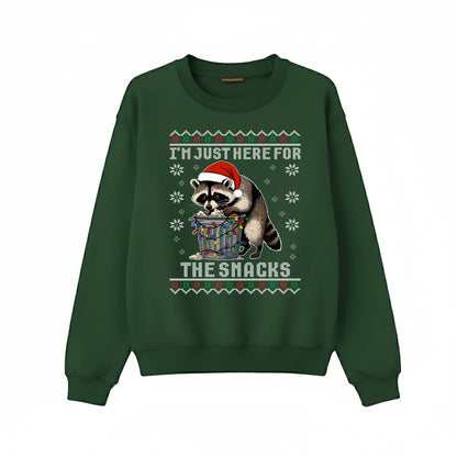 I'm just here for the Snacks Christmas Sweatshirt P9050