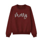 Merry Puff Printing Christmas Sweatshirt - PUFF68