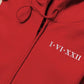 Personalised Zip Up Hoodie, Roman Numeral Custom Embroidered Jumper, Couple Matching Anniversary Date Hoody, Custom Initial Heart Sweatshirt