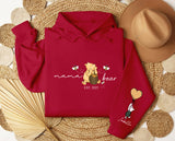 Mama Bear Hoodies. Personalised Mum Hoodie with Children Names on Sleeve. Mama Bear Jumpers, Hooded Sweaters for New Mum. Mother's Day Gifts