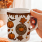 3D Halloween Pumpkin Spice Mug - P2620
