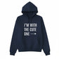 I’m With the Cute One Valentine’s Day Printed Hoodie - PW502