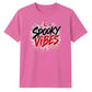 Dripping blood text spooky vibes Halloween Unisex t-shirt