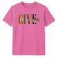 Give thanks block text script Thanksgiving Unisex T-Shirt