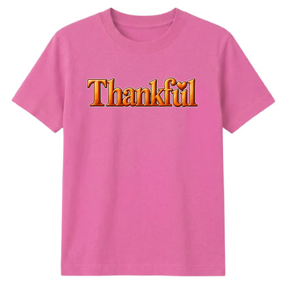 Glossy 3D block text thankful Thanksgiving Unisex T-Shirt