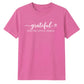 Grateful for little things text Thanksgiving Unisex T-Shirt