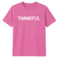 Minimalist THANKFUL block text Thanksgiving Unisex T-Shirt