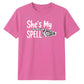 Skeleton hand spell quote graphic Halloween Unisex t-shirt