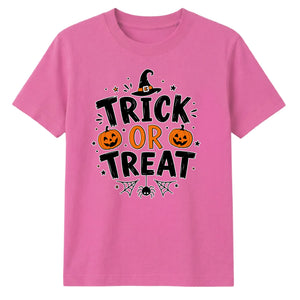 Spooky spider web text graphic Halloween Unisex t-shirt