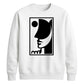 Abstract Line Art Face Silhouette Graphic Unisex Sweatshirt
